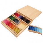 Gradient color box with 63 Montessori tablets