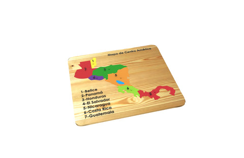Central America map puzzle