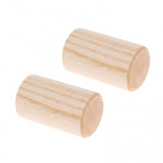 Cylinder-shaped wooden maracas